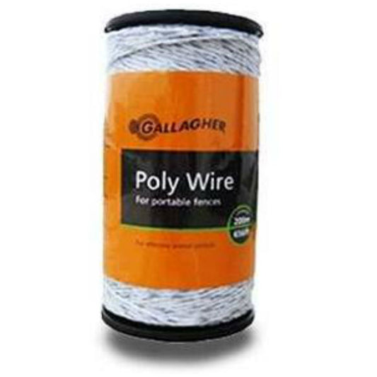 Gallagher Polywire 6 Strand 200M White