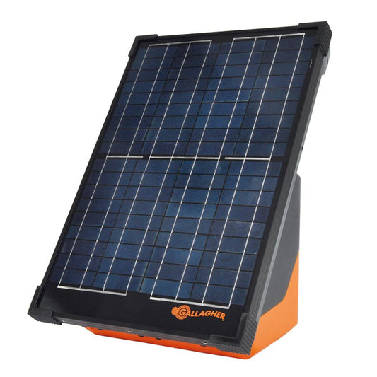 Gallagher S200 Solar Fence Energiser incl. 2 Batteries (2x 12 V - 7,2 Ah)