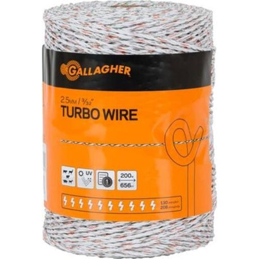 Super 9 Turbo Wire White 200M